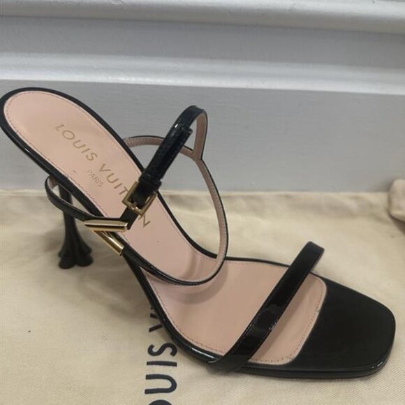 Louis Vuitton Blossom Sandal in Black - Picture 2 of 5